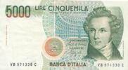 Italien 5000 Lire Banknote -