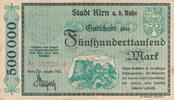 Kirn a.d.Nahe 500 Tausend Mark Gutschein der Stadt -