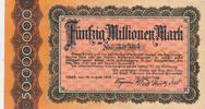 Trier 50 Millionen Mark Notgeldschein des Kreises und der Provinz Birkenfeld -