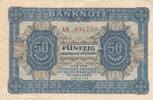 Deutschland DDR 50 Pfennig Geldschein KN 6stellig, Serie AN -