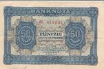 Deutschland DDR 50 Pfennig Geldschein KN 6stellig, Serie AI -
