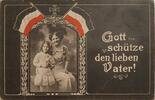 Deutschland Drittes Reich AK Ansichstkarte Postkarte, I. Weltkrieg WK Mumsdorf, Feldpost, Gott schütze den lieben Vater!, Mutter und Mädchen -