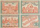 Deutschland, Deutsches Reich 4 x 50 Pfennig 4 x Notgeldschein, Stadt Magdeburg, Sachsen-Anhalt -
