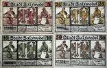 Deutschland, Deutsches Reich 5,10,25,50 Pfennig 4 x Notgeldschein, Stadt Salzwedel, Sachsen-Anhalt -