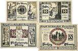 Deutschland, Deutsches Reich 5,10,25,50 Pfennig 4 x Notgeldschein, Stadt Sangerhausen, Sachsen-Anhalt -
