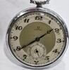 Antike Uhr OMEGA Taschenuhr mit 925er Silber Uhrenkette, handaufzug -