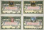 Deutschland, Deutsches Reich 4 x 50 Pfennig 4 x Notgeldschein, Stadt Bordesholm -