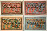 Deutschland, Deutsches Reich 4 x 75 Pfennig 4 x Notgeldschein, Stadt Bordesholm -