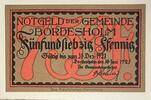 Deutschland, Deutsches Reich 75 Pfennig 1 x Notgeldschein, Stadt Bordesholm -