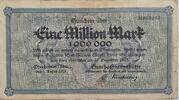 Deutschland, Deutsches Reich 1 Million Mark Grossnotgeld, Oberhausen, Gutehoffnungshütte Aktienverein, Nordrhein-Westfalen -