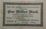 Deutschland, Deutsches Reich 1 Million Mark Grossnotgeld, Handelskammer, Hildesheim ( Hannover ) Niedersachsen -