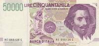 Italien 50000 Lire Banknote -