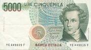 Italien 5000 Lire Banknote -