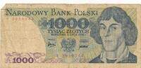 Poland 1000 Zlotych Banknote -