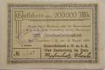 Deutschland, Deutsches Reich 200000 Mark Grossnotgeld, Bad Lauterberg, Niedersachsen, Gewerbebank eGmbH, 2. Ausgabe -