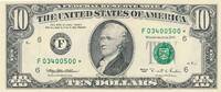 USA - Vereinigte Staaten v. Amerika $ 10 Dollars Banknote Atlanta -