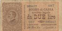 Italien 2 Lire Banknote -