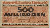 Deutschland, Deutsches Reich 500 Milliarden Mark Großnotgeld, Münster, Westfalisches Notgeld, Nordrhein-Westfalen -