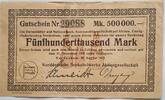 Deutschland, Deutsches Reich 500000 Mark Großnotgeld, Nordenham, Niedersachsen, Norddeutsche Seekabelwerke AG -