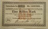 Deutschland, Deutsches Reich 1 Million Mark Großnotgeld, Nordenham, Niedersachsen, Norddeutsche Seekabelwerke AG -