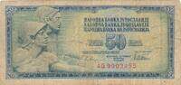 Jugoslawien 50 Dinara Banknote -