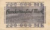 Bottrop 100 Tausend Mark Notgeldscheine der Stadt -