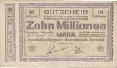Hamborn-Neumühl 10 Millionen Mark Gutschein Steinkohlenbergwerk Gewerkschaft -