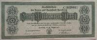Deutschland, Deutsches Reich 5 Millionen Mark Grossnotgeld, Hamburg, Freie und Hansestadt, Serie C, Wz. Achteckfliesen -