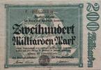 Deutschland, Deutsches Reich 200 Milliarden Mark Grossnotgeld, Hamburg, Freie und Hansestadt, Serie F -