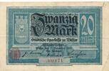 Deutsches Reich Deutschland 20 Mark Großgeldschein, Stadt Wilster, Schleswig-Holstein -