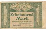 Deutsches Reich Deutschland 10000 Mark Großgeldschein, Inflation, Stadt Zella-Mehlis Thüringen -