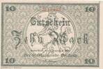 Deutsches Reich Deutschland 10 Mark Notgeld, Stadt Rudolstadt Thüringen -