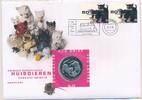 Niederlande 1 ECU Numisbrief + Briefmarke +Münze+ Ecubrief, Huisdieren -