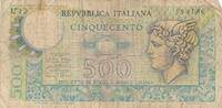 Italien 500 Lire Banknote -