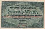 Deutsches Reich Deutschland Bayern 20 Mark Notgeld, Stadt Kempten in Allgäu -