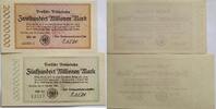 Deutschland Deutsches Reich 200, 500 Millionen Mark Großnotgeld, Berlin, Deutsche Reichsbahn, 2 Stück lot, HR-36, RH-27 -