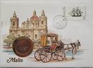 Malta 10 Cents Münze und Briefmarke Numisbrief -
