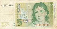Bundesrepublik Deutschland 5 Deutsche Mark Banknote -