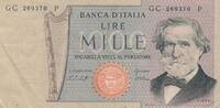 Italien 1000 Lire Banknote -