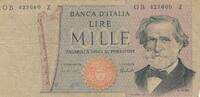 Italien 1000 Lire Banknote -