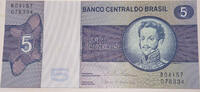 Brasilien 5 Cruzeiros Banknote -