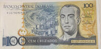 Brasilien 100 Cruzados Banknote -