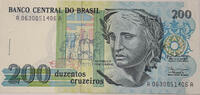 Brasilien 200 Cruzeiros Banknote -