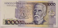 Brasilien 1000 Cruzados Banknote -