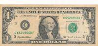 USA - Vereinigte Staaten v. Amerika $ 1 Dollar Banknote -