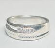 Silberschmuck 925er Silber Silberring, Bandring mit Zirkonia -