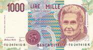 Italien 1000 Lire Banknote -