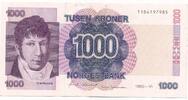 1000 Kronen 1990 Norwegen Banknote II+