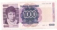 1000 Kronen 1990 Norwegen Banknote II-