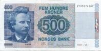 500 Kronen 1997 Norwegen Banknote II-